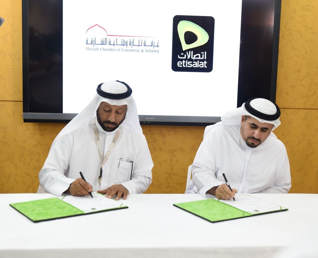 Sharjah Chamber Signs Protection Agreement with Etisalat